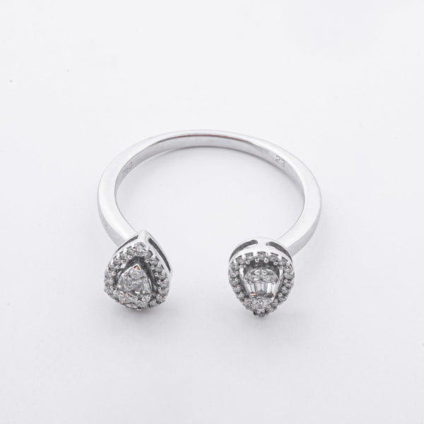 Dual Drops Diamond Ring